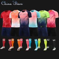 men athlete jersey football sets boys uniforms football tracksuits youth survetement soccer shirt kits training suits clothes