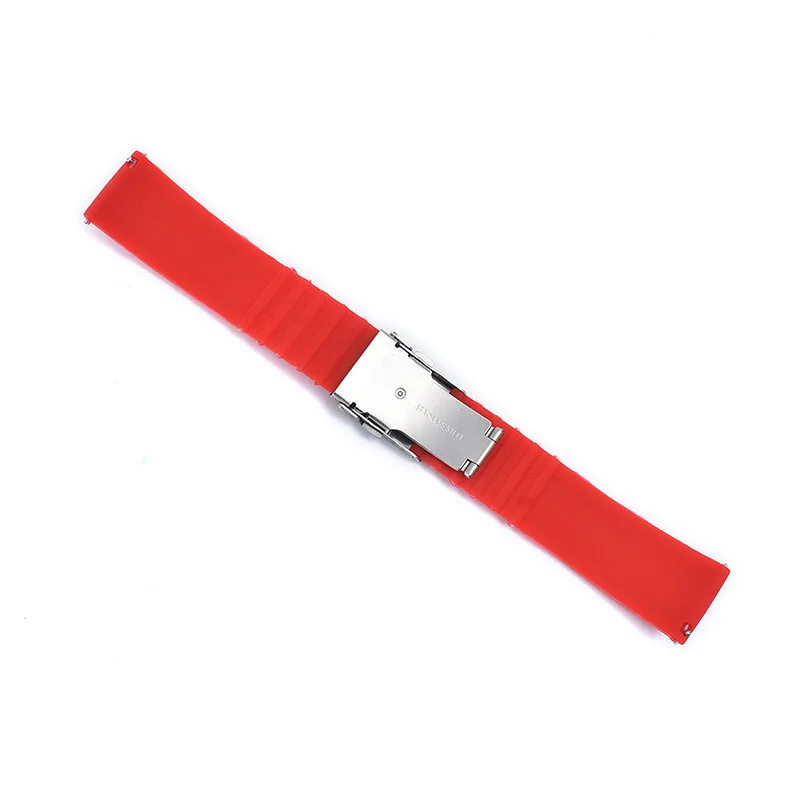 Quick Release Watch Strap For Samsung Huawei Moto Smart Watch Grain Silicone Watchbands Upgraded Switch Ear 18 20 22 24 Mm New