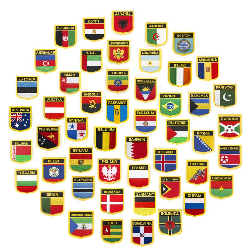 Флаг патч куртка джинсовая одежда нашивки вышивка Железный На стране флаг значок