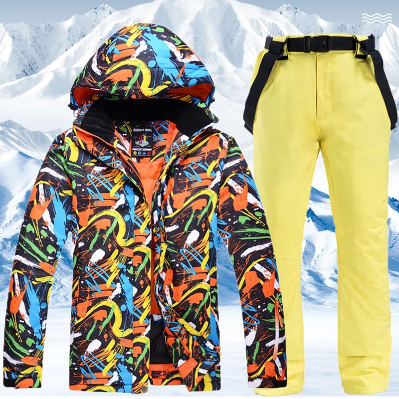 Новинка 2019 лыжная куртка лыжные штаны для женщин ветрозащитный