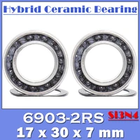 6903 hybrid ceramic bearing 17307 mm 2 pcs bicycle bottom brackets spares 6903rs si3n4 ball bearings