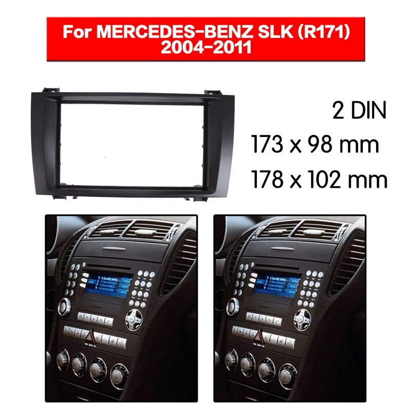 Автомобильный стерео набор для приборной панели MERCEDES BENZ SLK Class (R171) 2004 2011|Панели и