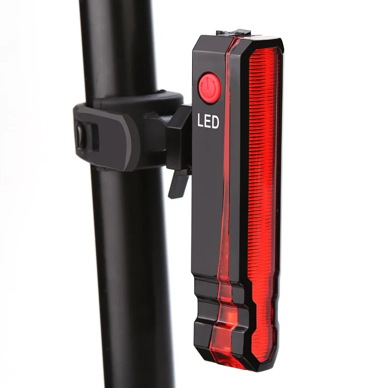 

USB Charging New Bike Rear Light Bicycle Night Ride Safety Alert LED Lamp with Shadow Projector Cn(origin)