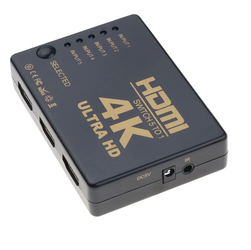 4K * 2K совместимому с HDMI переключатель HDTV 1080p 5 Порты и разъёмы 3 Вход до 1 коммутатор