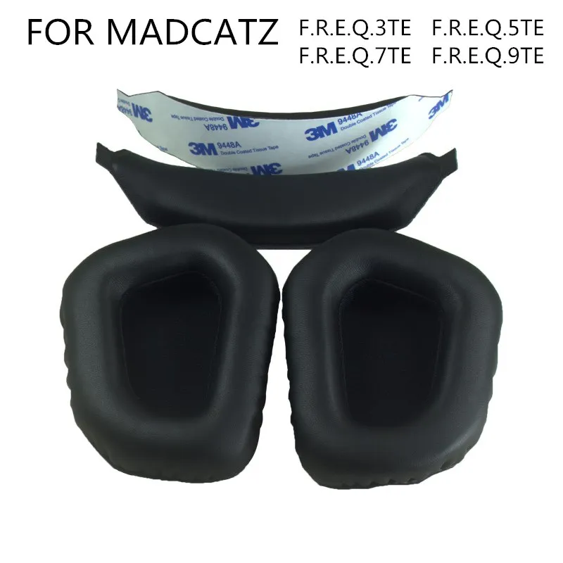 Сменные амбушюры для наушников MADCATZ F.R.E.Q.3 5 7 TE, амбушюры из пены с эффектом памяти, подушка, повязка на голову, запасные части, аксессуары