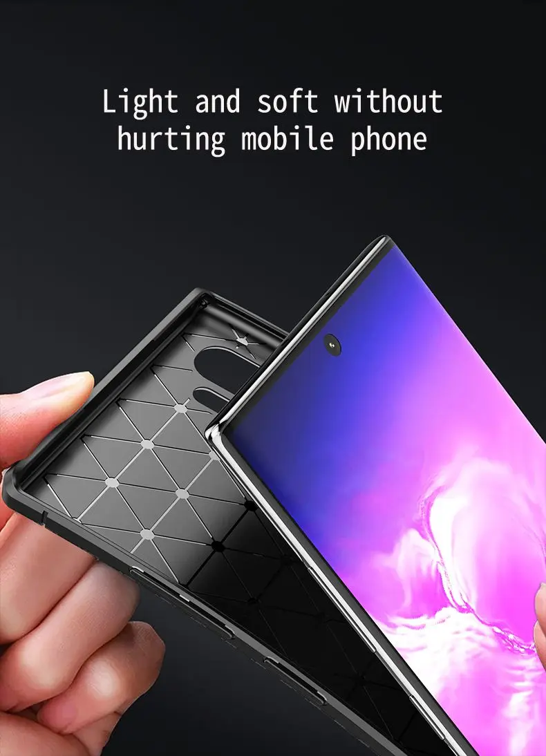 Чехол из углеродного волокна кремнезема для samsung Galaxy S9 Note10 Plus, чехол из ТПУ для samsung Note10 S9plus Galaxy Note9