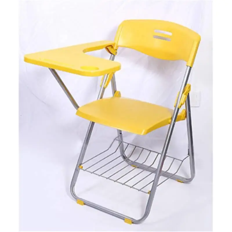 Foldable Conferencia Pegable Metal Bureau Meuble Etudiante Para Kursi Staf De Office Silla Oficina Folding Chair With Board |