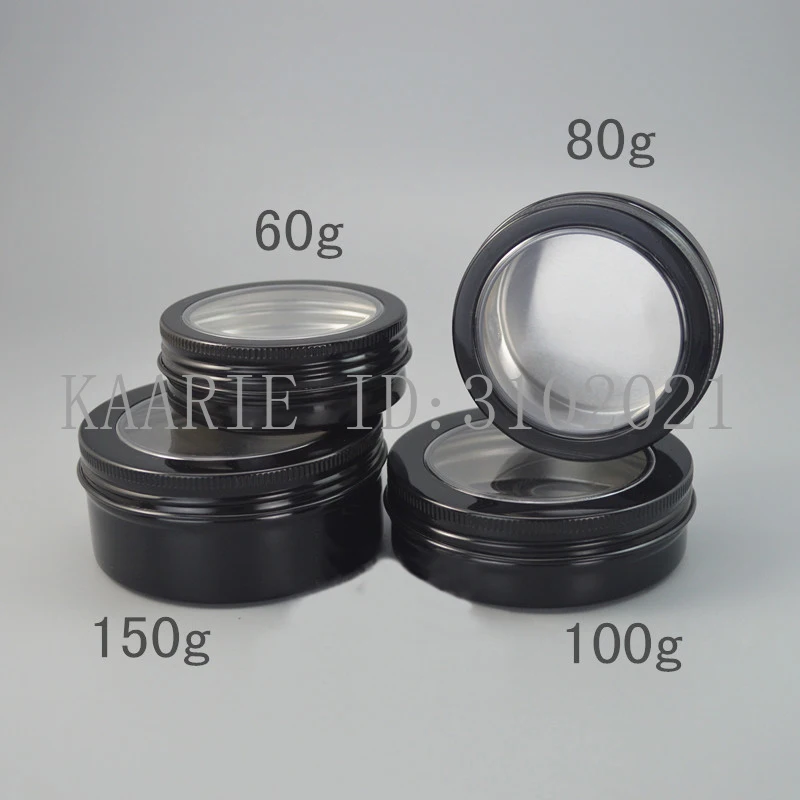 60/80/100/150g мл пустые перезаправляемые круглые алюминиевые жестяные банки бутылка с
