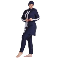 plus size women swim wear muslim hijab 3pcs lady swimsuits islamic full coverage anti uv bathing swimming rash guards clothes