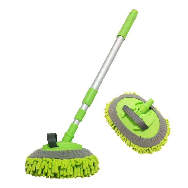 Щетка для мытья автомобиля чистящая Швабра из синели регулируемая