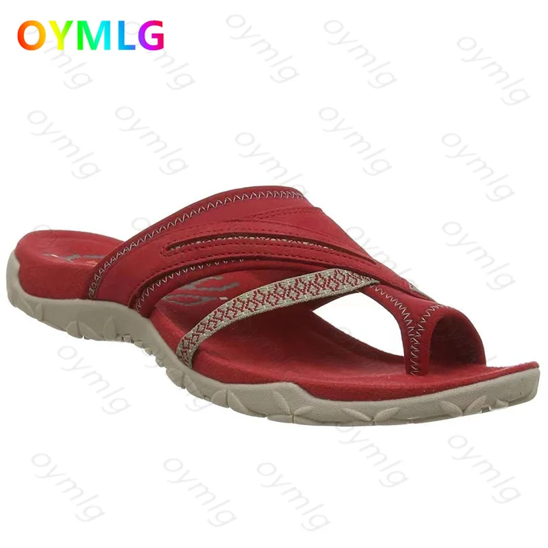 

Large size summer sandals and slippers women 2021 new European and American comfortable flip-flops wedge sandals women