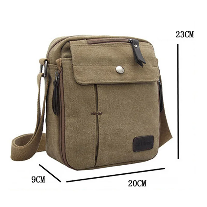 

New Brand Men canvas Messenger shoulder Bag Business Casual Briefcase handbags phone Bags Multifunction travel Crossbody Bag