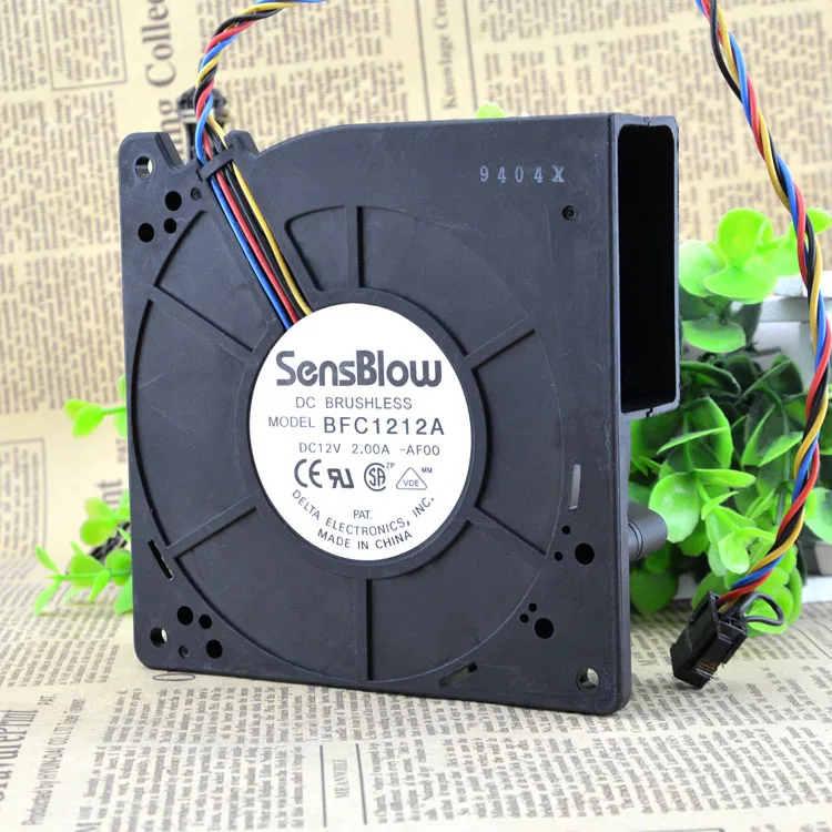 

Новый BFC1212A 12032 12V 2.00A 12cm 4 провода защита двигателя охлаждение