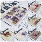 Салфетка для стола, 42 х32 см, Лавандовая, льняная салфетка, свадебные салфетки, цветочные платки, для кухни, столовой, сервировки