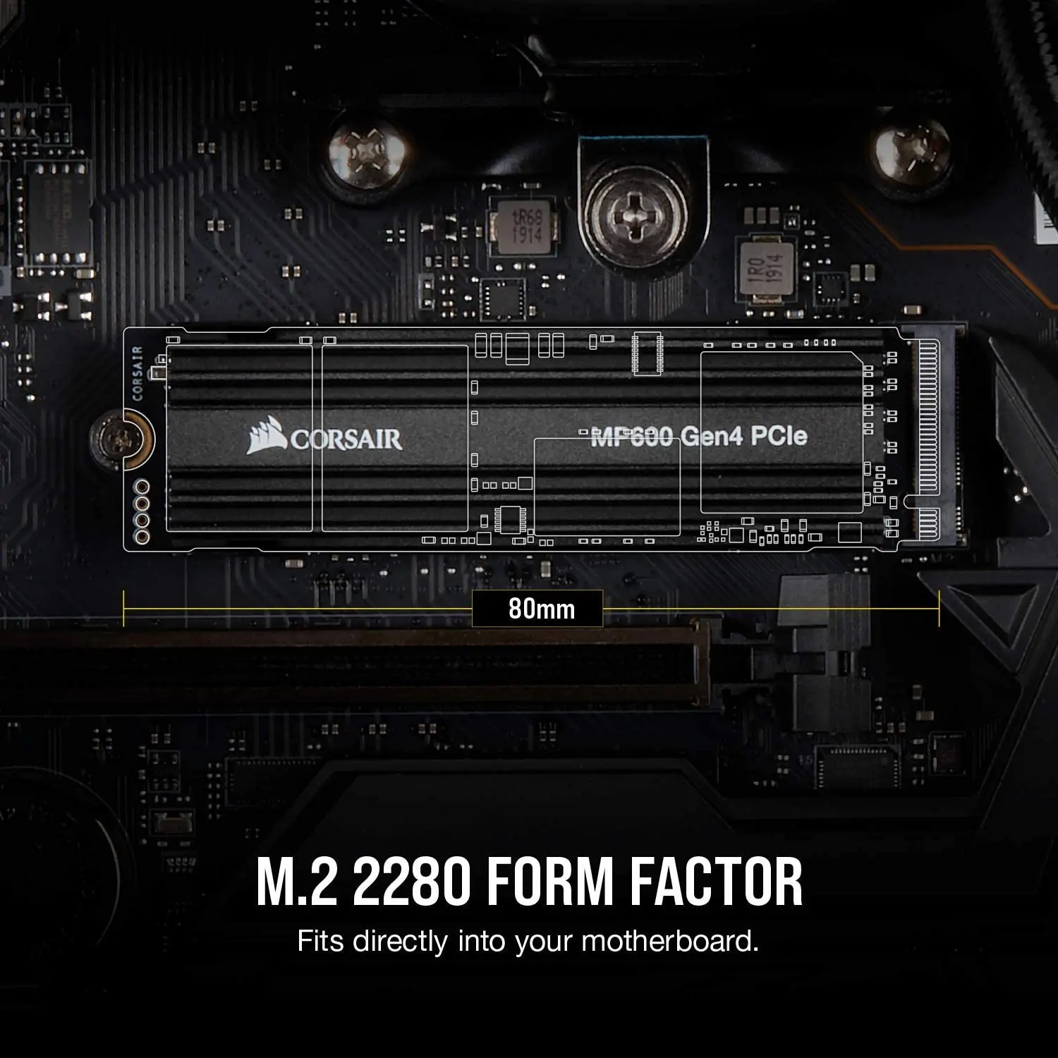 Corsair Force Series MP600 500 Гб 1 ТБ 2 Gen4 PCIe X4 NVMe M.2 SSD до 4950 МБ/с. | Компьютеры и офис