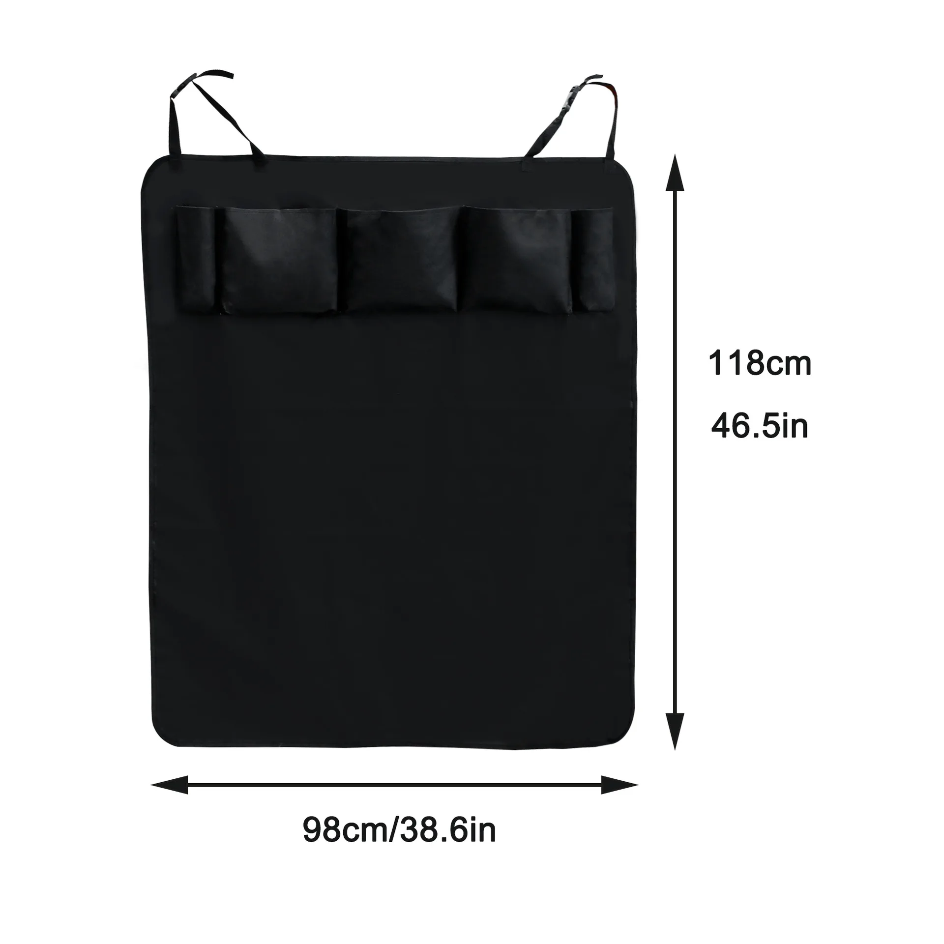 

Reuseable 118CM Pet Cat Dog Car Trunk Cushion Frenal Anti-Dirty Truck Pad Pet Washable Cat Rabbit House Mat W/ 5 Pockets 600d