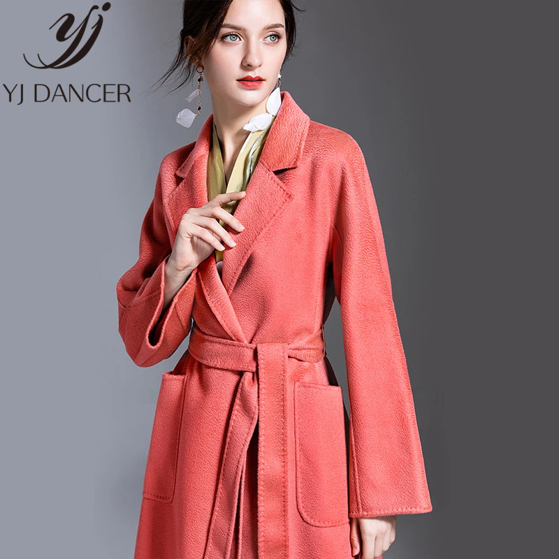 Женское кашемировое пальто длинное модель ZZZ017 на осень и зиму 2019|Женские пальто| |