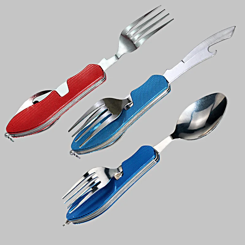 4 в 1 открытый многофункциональный Съемный складной портативный нож из