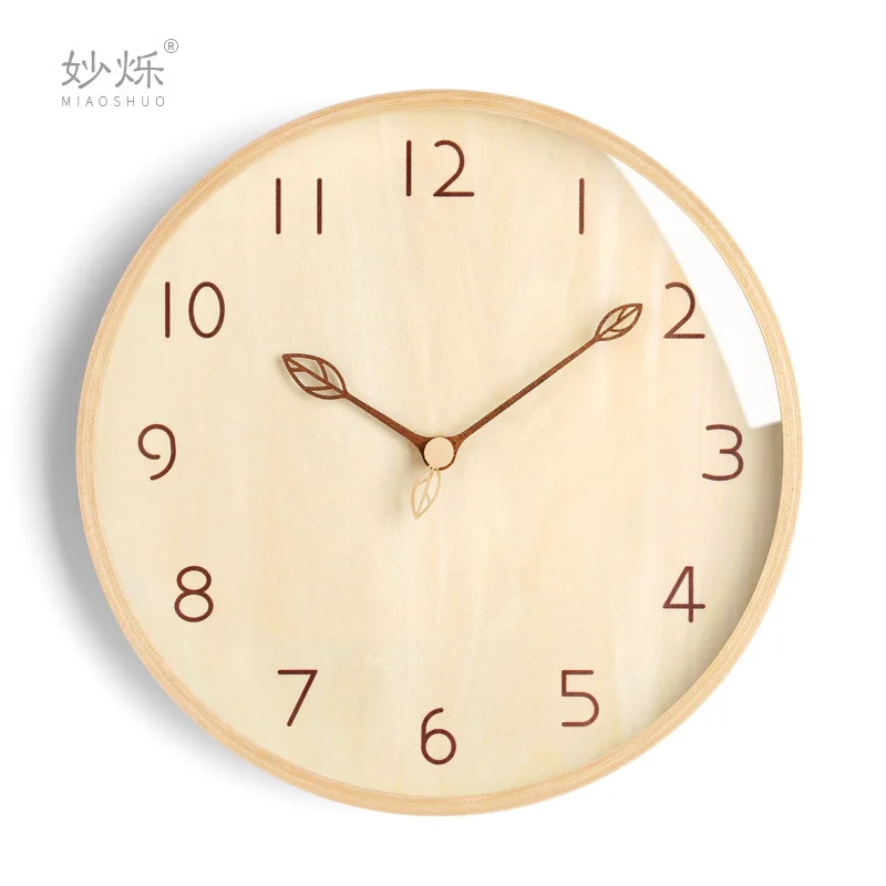 Настенные часы Laerge FZ751 деревянные тихие современные креативные настенные в
