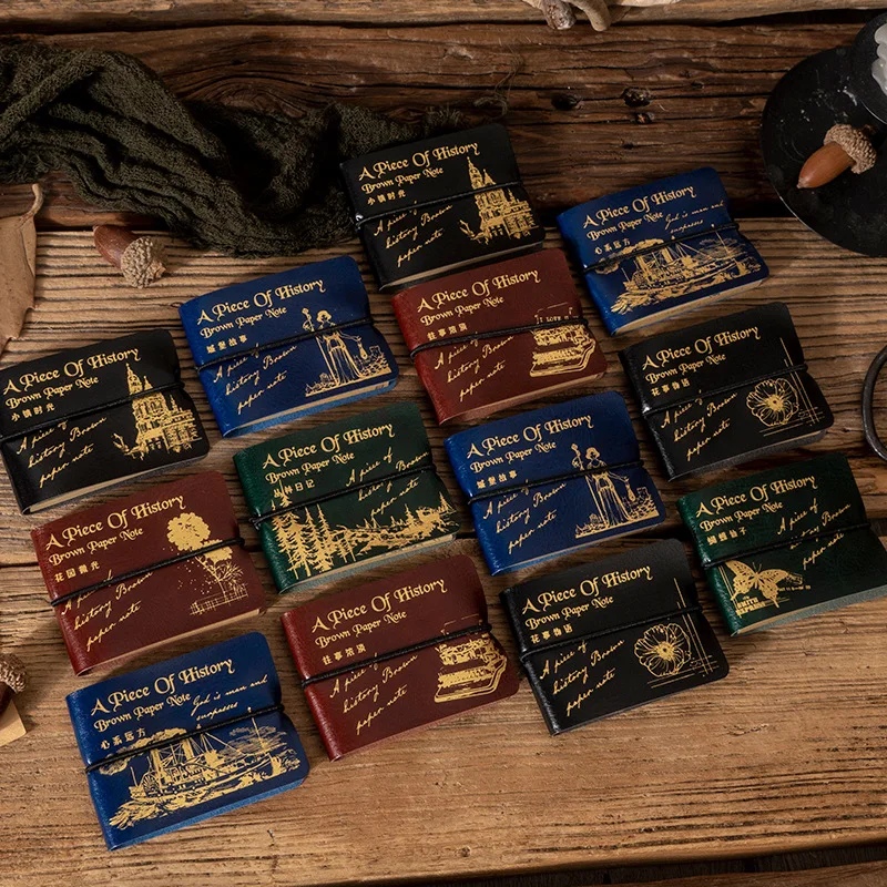 

Блокнот для записей из воловьей кожи в стиле ретро, 50 шт., милый портативный дневник, список дел, блокнот для сообщений, товары кавайные канце...