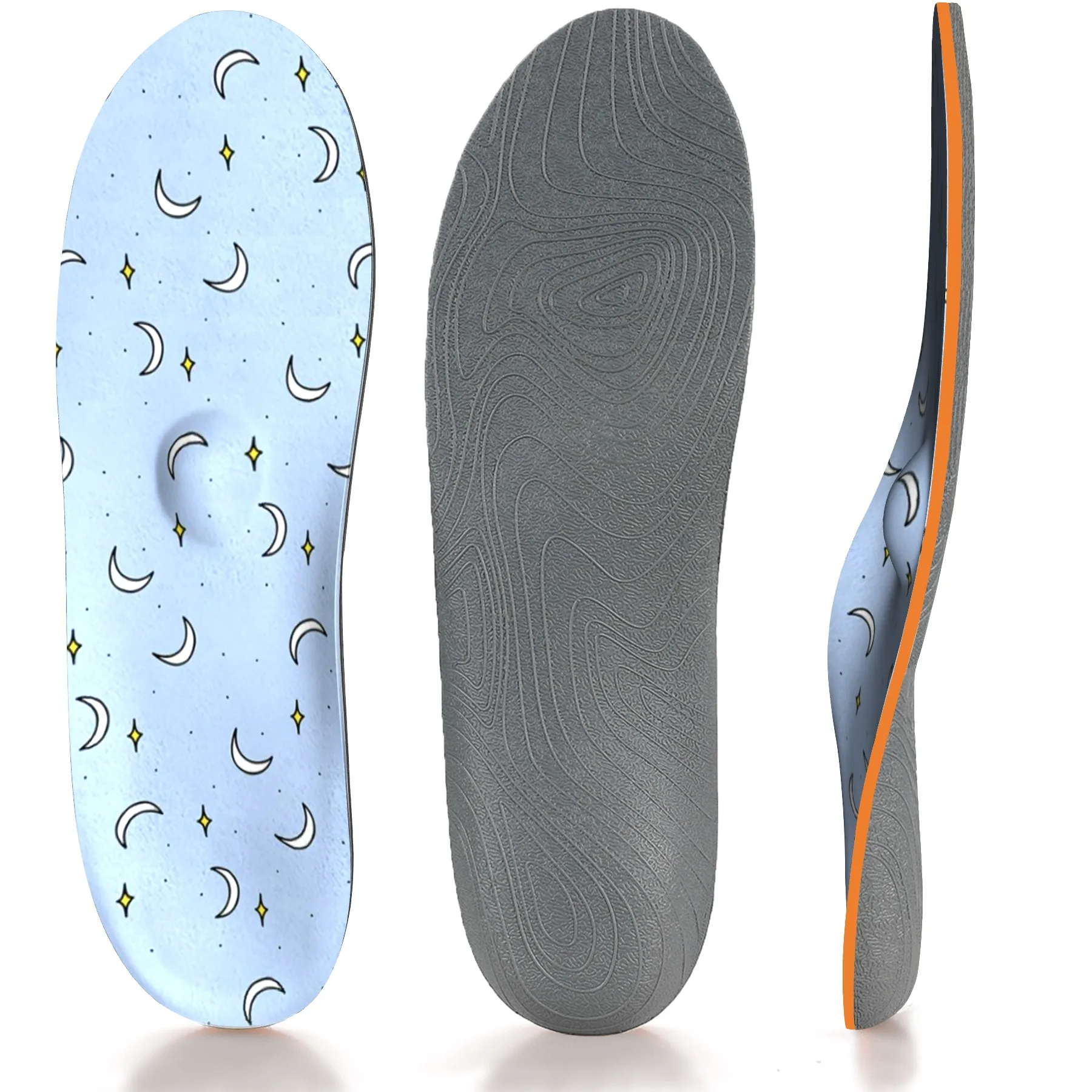 Foot Protection Insole Shock Absorption Outdoor Sports Flat Foot Orthopedic Insole Female Shoes