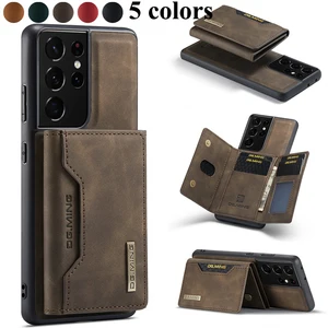 retro flip leather case for samsung s20 s21 fe note 20 wallet magnetic cover for galaxy a22 a12 a52 a72 phone coque etui hoesje free global shipping