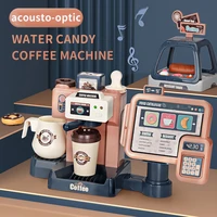 childrens pretend play coffee machine simulation supermarket cash register toy set girl cosplay play house toys christmas gifts