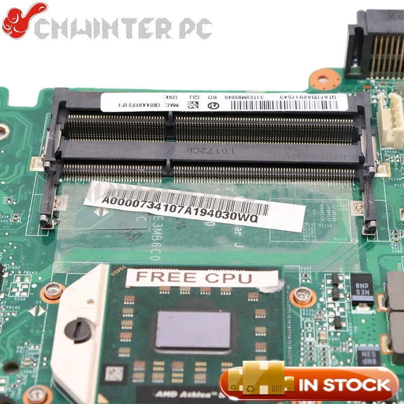 NOKOTION для Toshiba Satellite L640D L645D материнская плата ноутбука A000073410 DA0TE3MB6C0 REV C socket S1 DDR3 Free