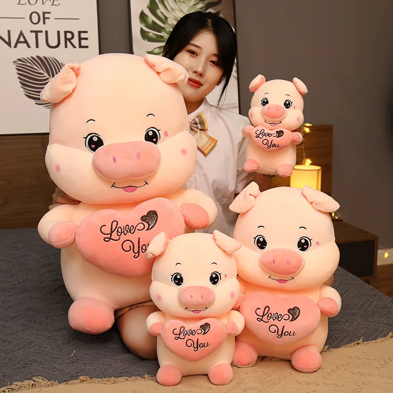 

Stuffed Plush Love Pig Toys Pillow Kawaii Sleeping Pillow Cute Pig Doll Plush Toy Children Birthday Christmas Present