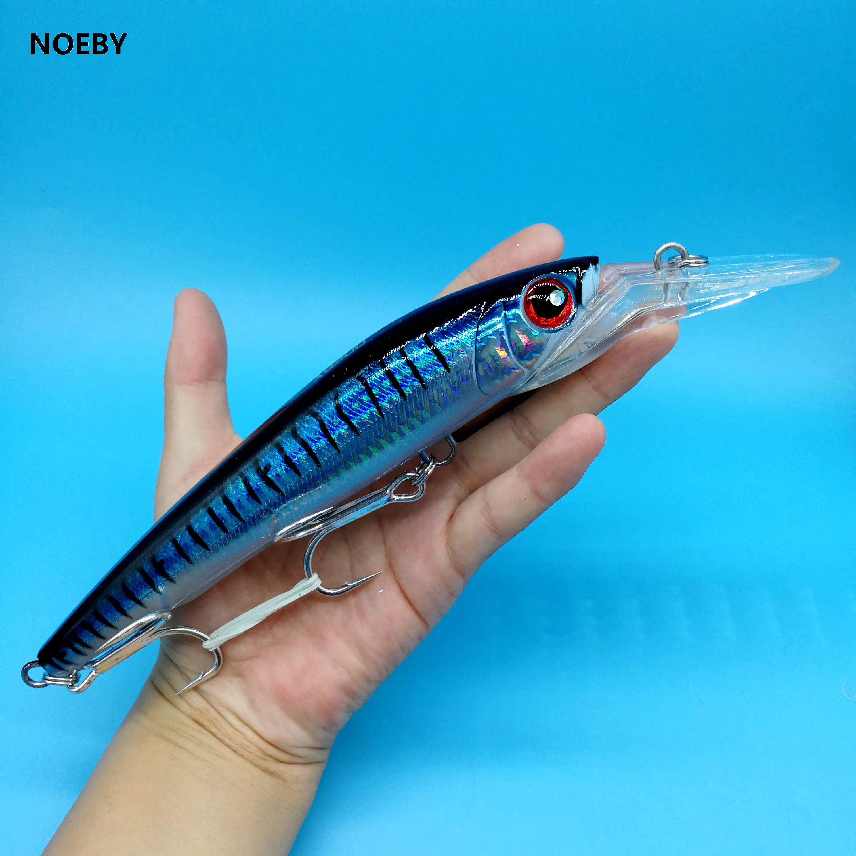 NOEBY 1 шт. 9093 большая Тонущая приманка в виде гольяна для морской рыбалки 98 г/180 мм 8