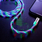 Магнитный Кабель с разъемом Micro USB Type-C для струящийся свет LED гибкий кабель для iPhone X XS MAX Samsung S7 S8 зарядки Qi магнитное зарядное устройство типа C кабели