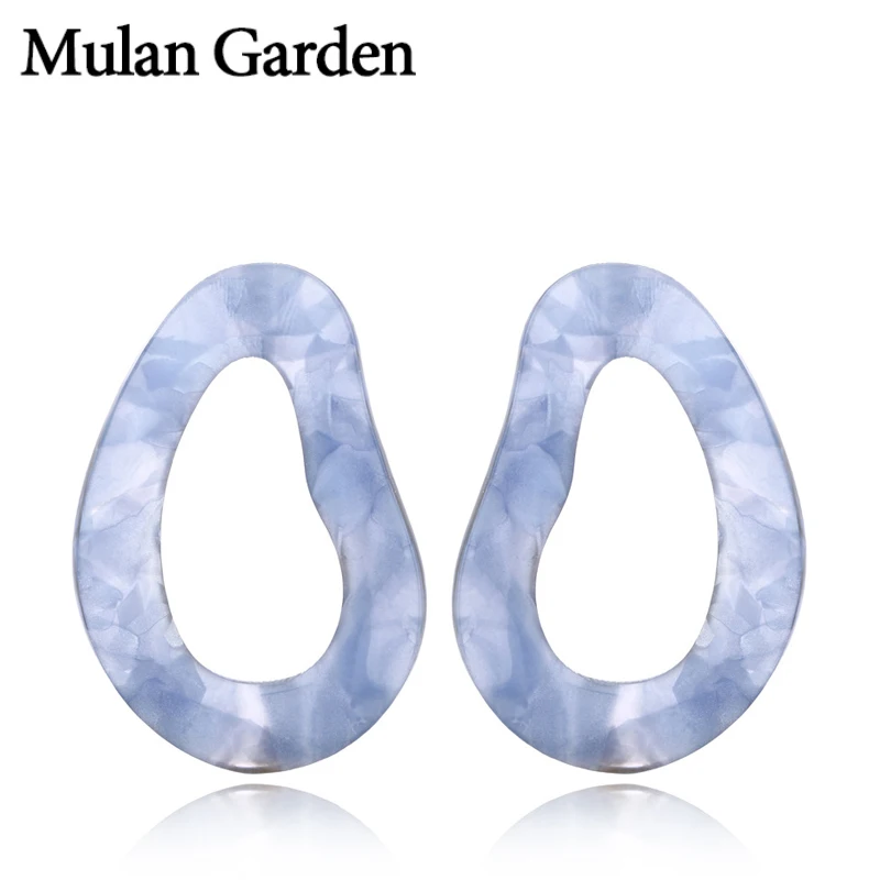 Женские Геометрические акриловые серьги M & G сережки подвески из ацетатной смолы