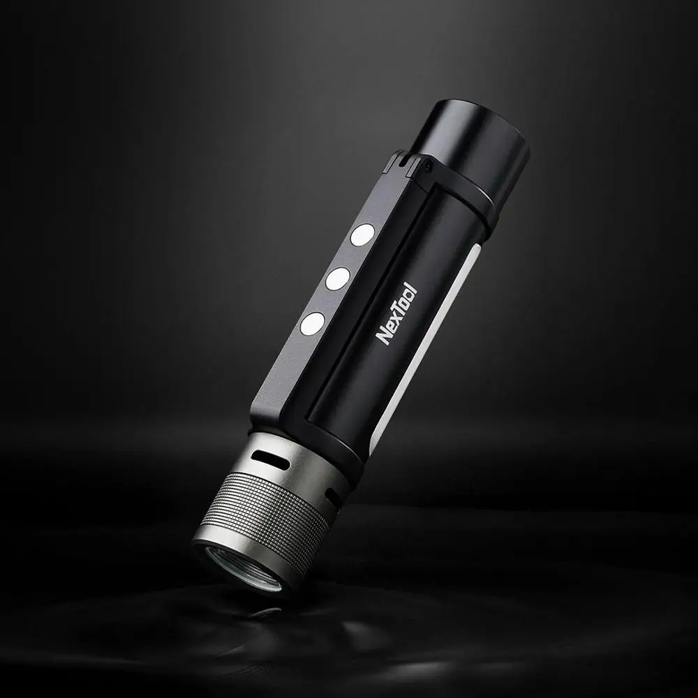 

NexTool 6 in 1 USB Rechargeable Flashlight 240m IPX4 Waterproof LED Flashlight Type-C Searching Torch for Camping