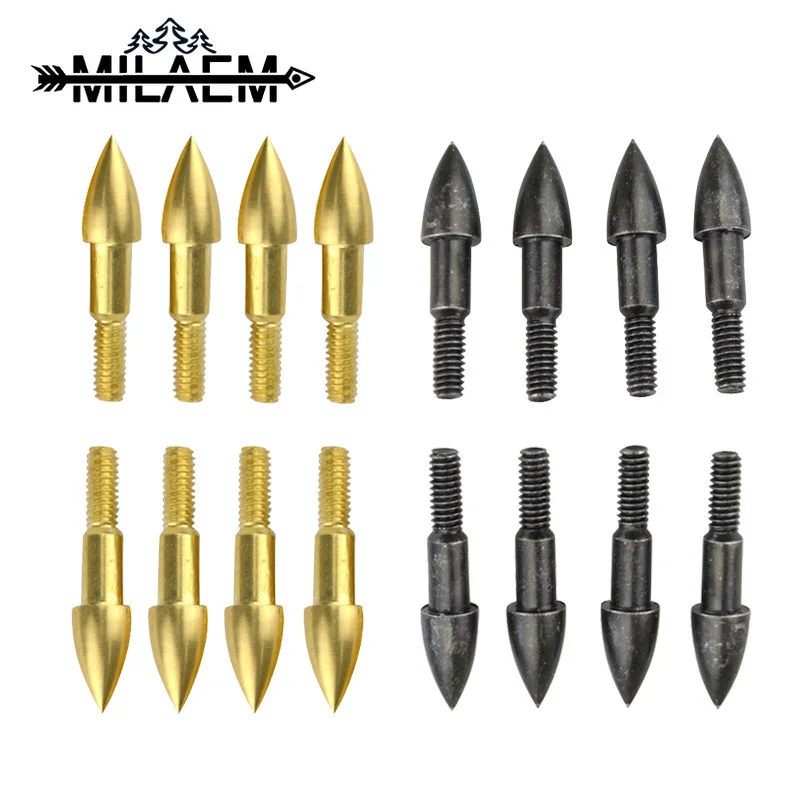 Стрелы со стрелами 75 зерновых стальных наконечников для стрельбы из лука