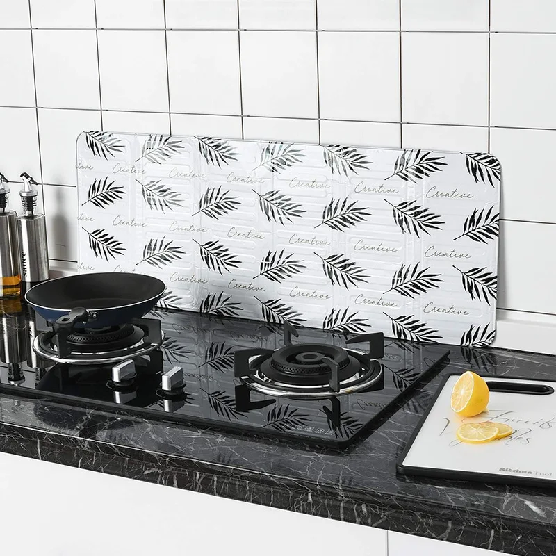 

Foldable Aluminum Kitchen Gas Stove Baffle Plate Kitchen Frying Pan Oil Splash Protection Screen Board Kichen Accessories separa