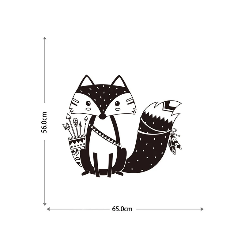 DIY детские украшения дома енот наклейки на стену милые настенные с животными ТВ