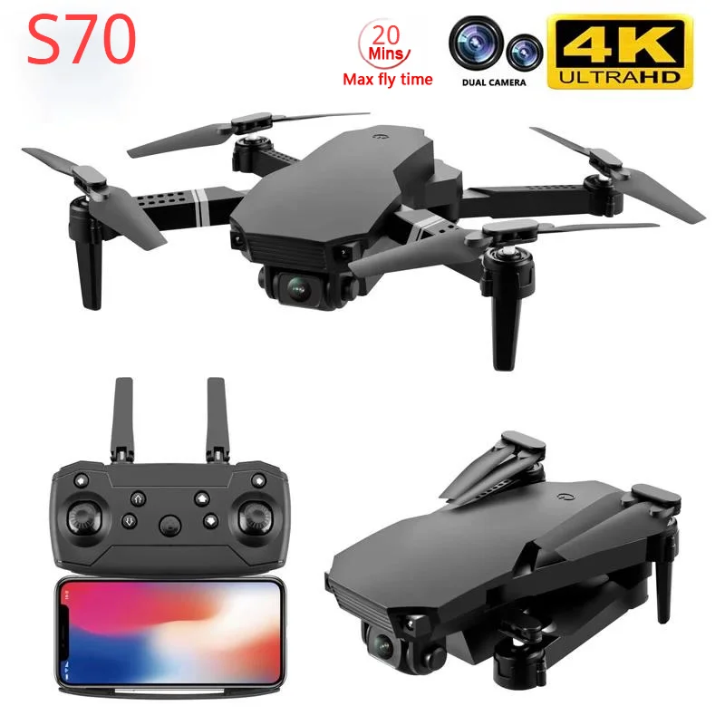новый 2021 s70 дрон с разрешением 4k hd