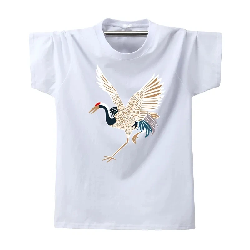 

summer men cotton cartoon t-shirt short sleeve hipster fashion tees plus size 7XL 8XL high street japan style tshirt tops loose