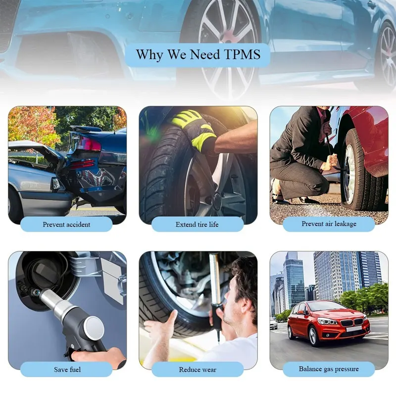 4 внешних датчика Tpms Usb автомобильная сигнализация низкого давления TPMS