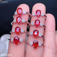 kjjeaxcmy fine jewelry natural ruby 925 sterling silver new gemstone women ring support test luxury