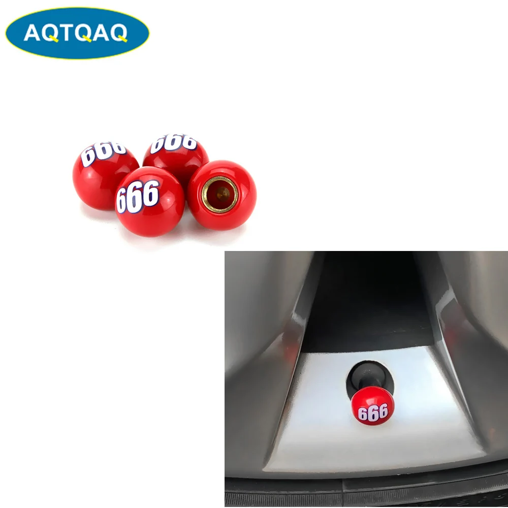 4Pcs/Set Universal Bike Motorcycle Car Lovely 666 Style Auto Truck Motocycle Bicycle Tire Wheel Tyre Stem Valve Caps | Автомобили и