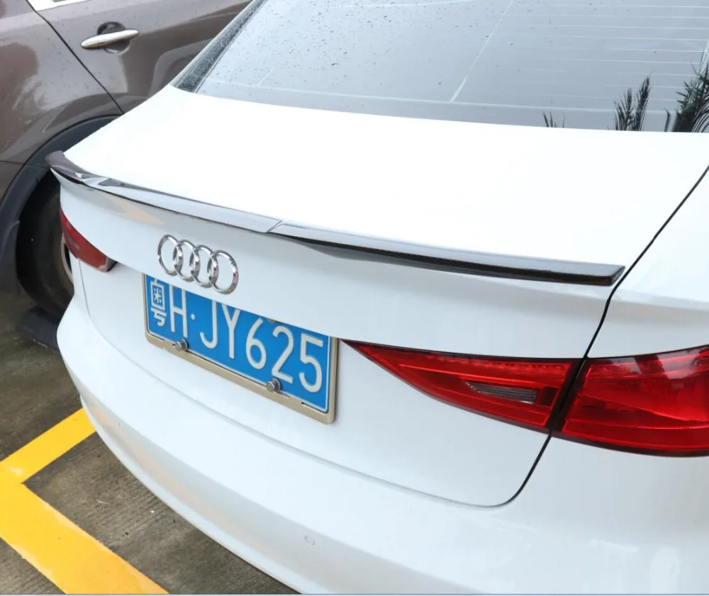 Углеродное волокно заднего крыло багажника выступ Спойлеры подходит для девочек