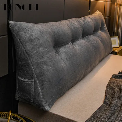 TONGDI домашняя мягкая большая подушка задняя длинная замшевая эластичная спинка