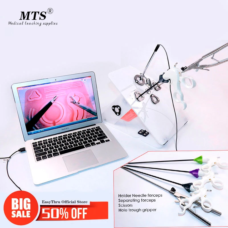 Набор для обучения лапароскопии отправка 4 хирургических инструментов с щипцами