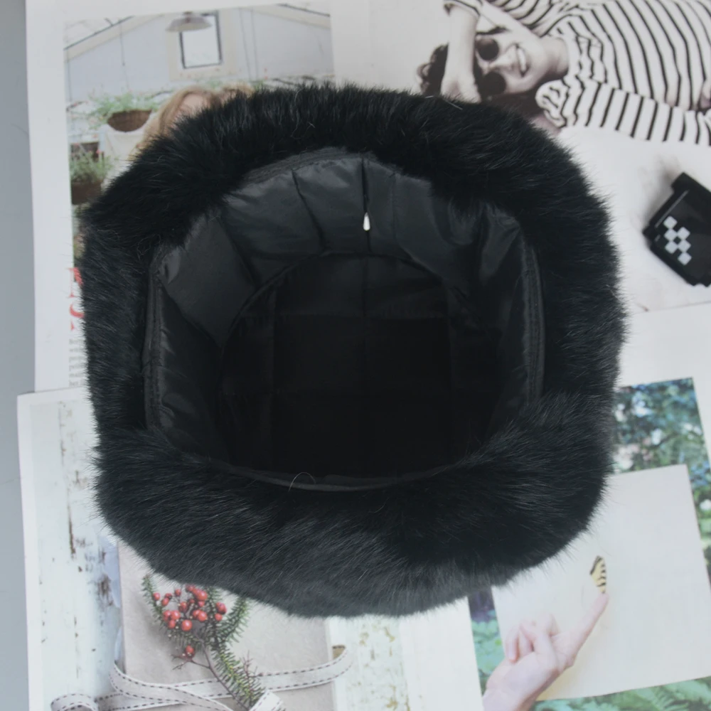

2021 Hot Sale Men Winter Real Rabbit Fur Bomber Hat Outdoor Warm 100% Natural Rabbit Fur Hats Full Pelt Genuine Rabbit Fur Cap