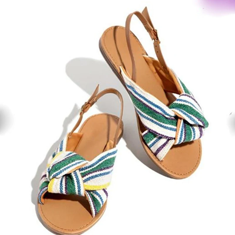 

Women Flat Sandals Summer Beach Shoes Fashion Female Peep Toe Shoes Size 35-43 Comfortable Casual Sandals Female