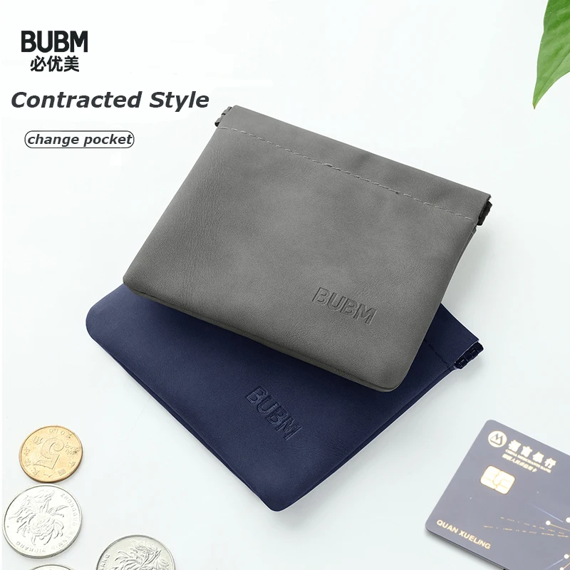 Маленький мини кошелек BUBM для монет сумка денег хранения ключей наушников