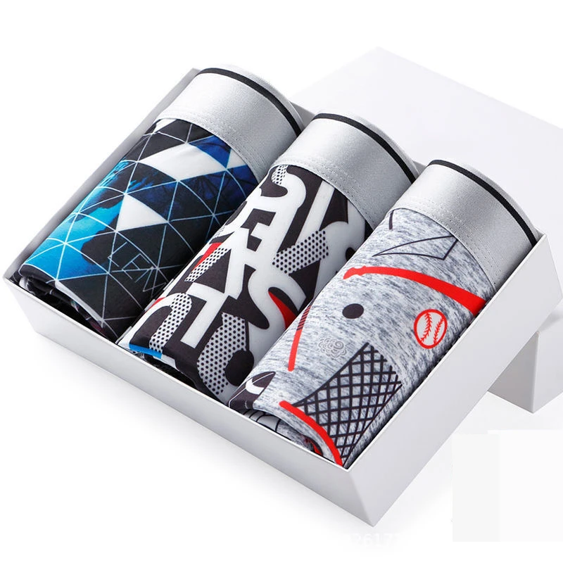 Hot Underwear Men Cotton  Boxing Underpants Male Panties Breathbale Shorts U Convex Pouch Plus Size L-3XL