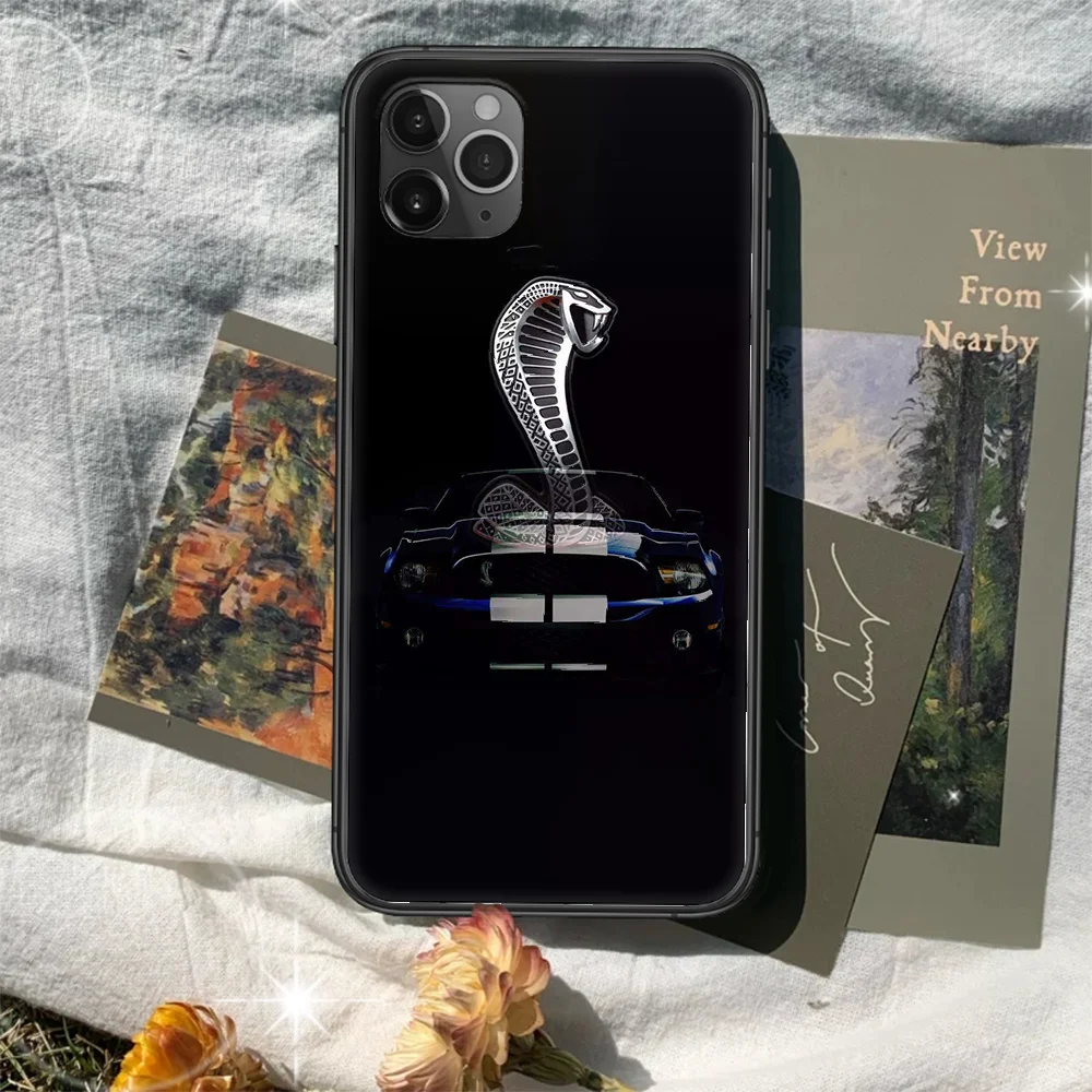

Sports car shelby Phone Case Cover Hull For iphone 5 5s se 2020 6 6s 7 8 12 mini plus X XS XR 11 PRO MAX black Back Luxury Funda