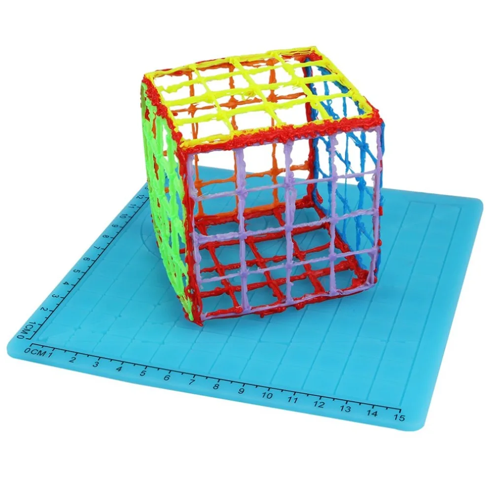 Силиконовый блокнот для 3d-печати, базовый шаблон для 3D ручки, инструменты для рисования с силиконовыми колпачками для пальцев